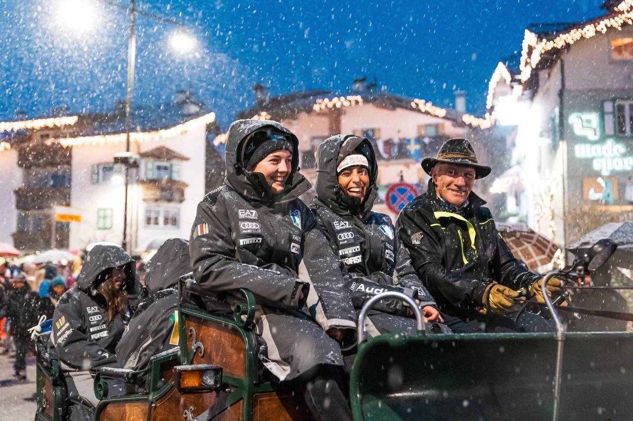 Val di Fassa imbiancata per la Coppa del Mondo